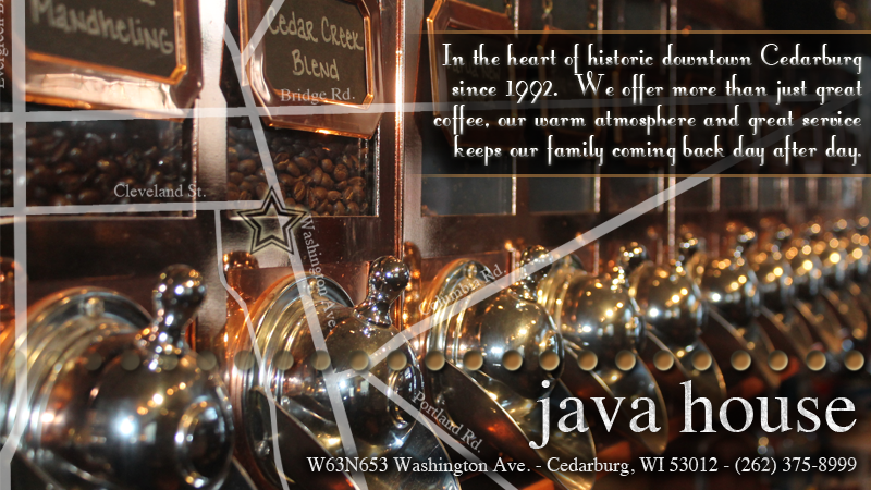 Java House | Washington Ave, Cedarburg, WI 53012, USA | Phone: (262) 618-3069