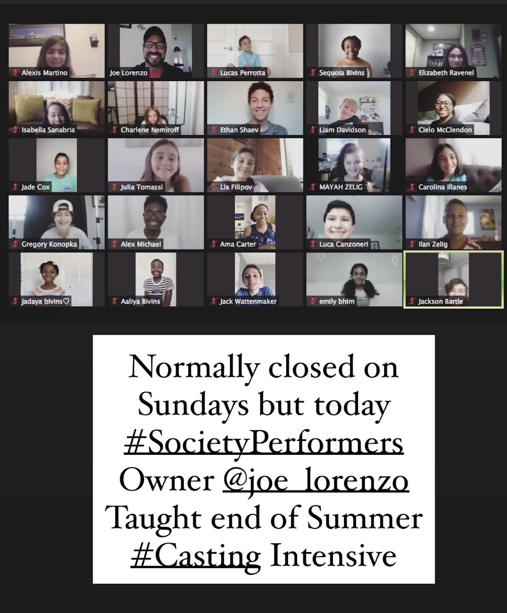 Society Performers Academy | 500 Washington Ave, Point Pleasant Beach, NJ 08742, USA | Phone: (310) 348-7242