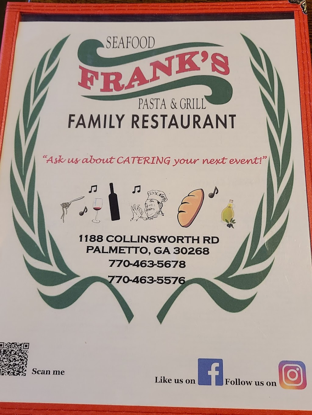 Franks Family Restaurant | 1188 Collinsworth Rd, Palmetto, GA 30268, USA | Phone: (770) 463-5678