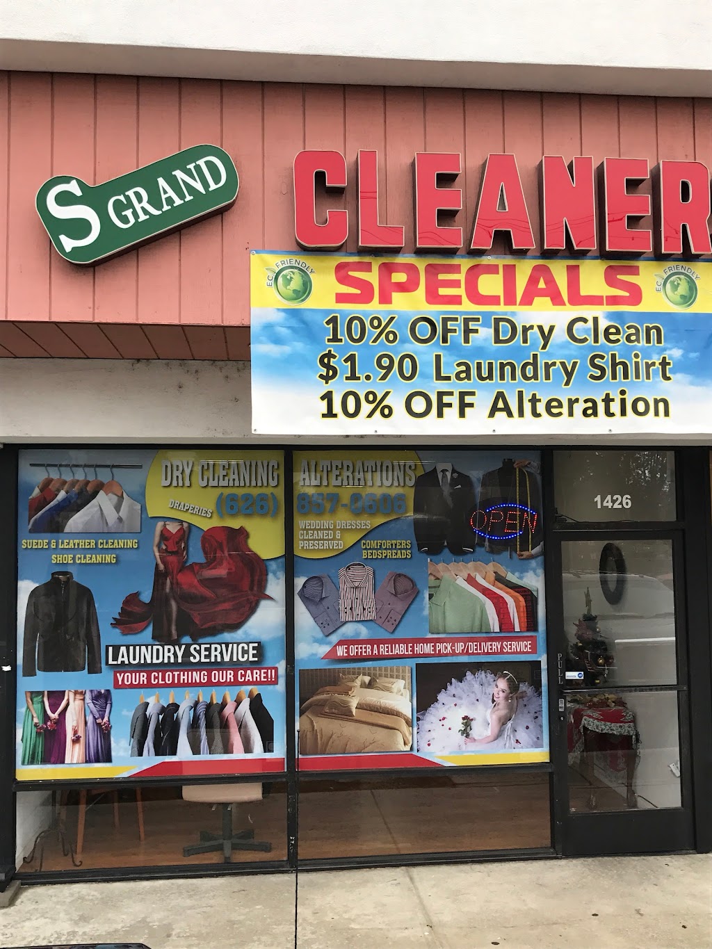S grand cleaner | 1426 S Grand Ave, Glendora, CA 91740, USA | Phone: (626) 857-0606
