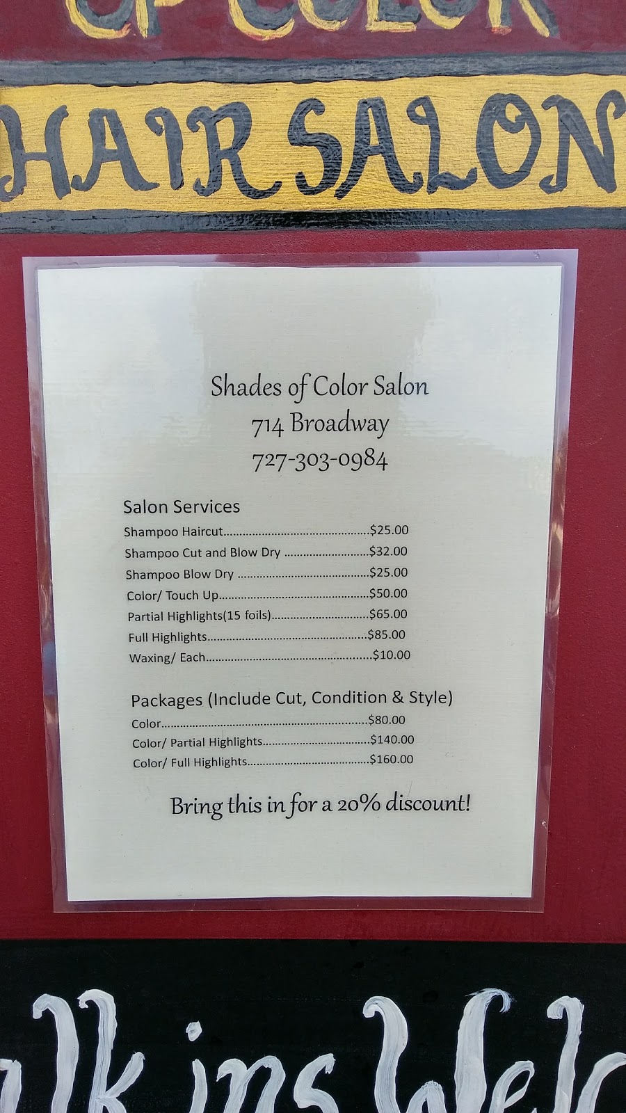 Shades Of Color Hair Salon | 714 Broadway, Dunedin, FL 34698, USA | Phone: (727) 303-0984