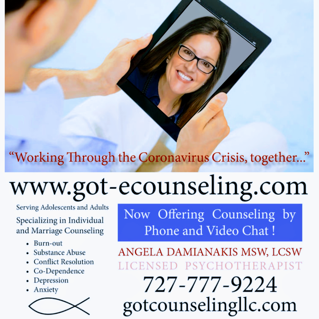 Angela Damianakis, LCSW Got Counseling LLC Couple and Individual Counseling | 3030 Starkey Blvd Suite 178, Trinity, FL 34655, USA | Phone: (727) 505-2000