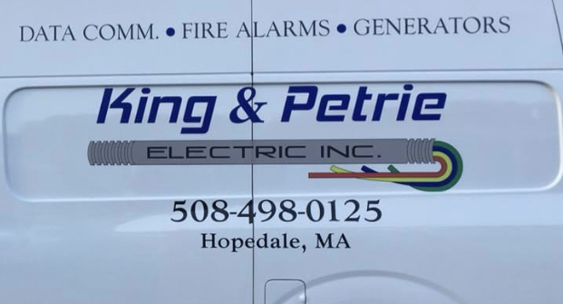 King & Petrie electric inc | 3 Condon Way, Hopedale, MA 01747, USA | Phone: (508) 498-0125