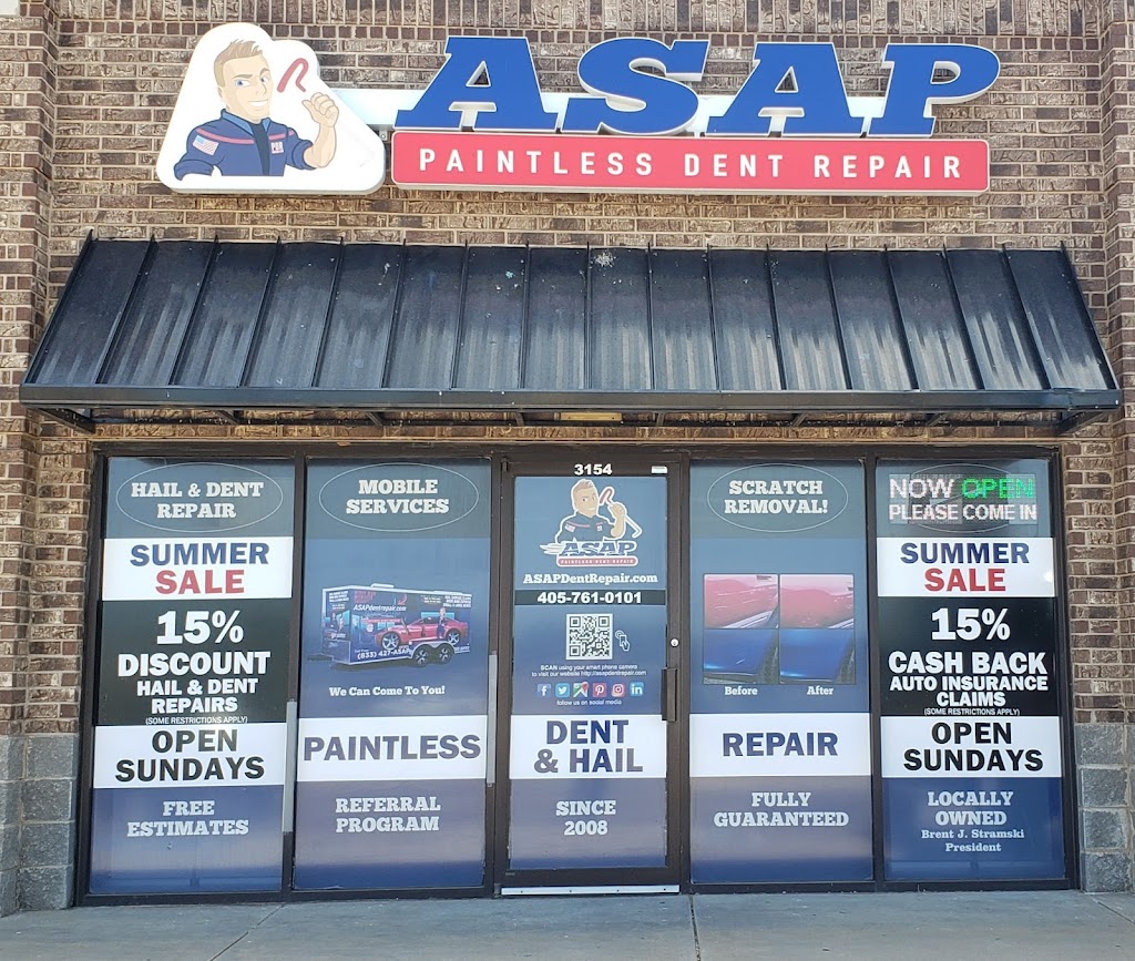 ASAP Paintless Dent Repair | 3154 S Harrah Rd, Harrah, OK 73045, USA | Phone: (405) 761-0101