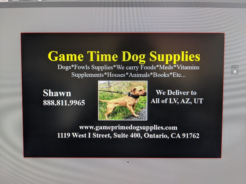 Game Time Dog Supplies | 1119 W I St suite 400, Ontario, CA 91762, USA | Phone: (888) 811-9965
