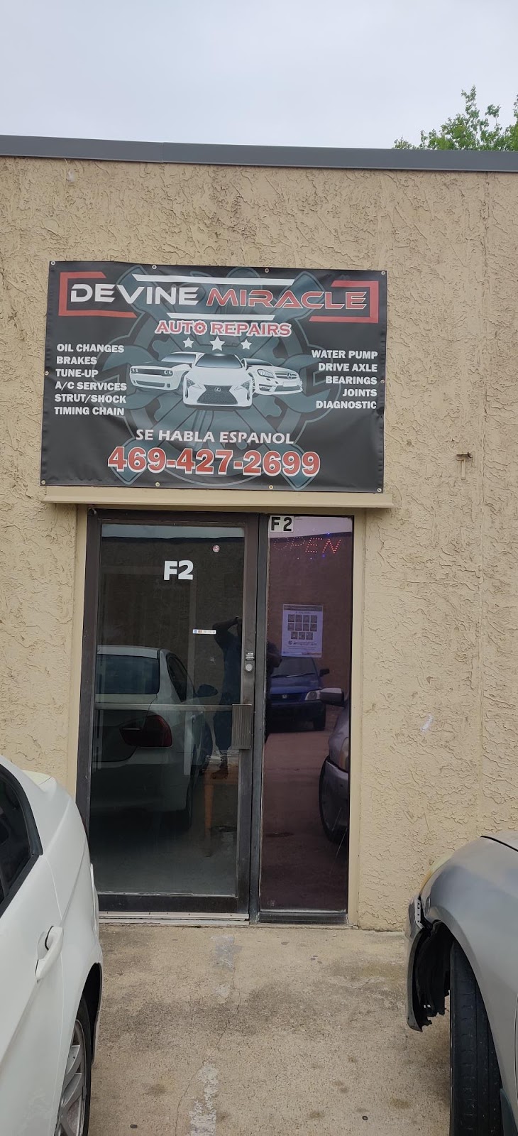 Devine Miracle auto repairs | 2125 W Pioneer Pkwy Suite F2, Grand Prairie, TX 75051, USA | Phone: (469) 427-2699