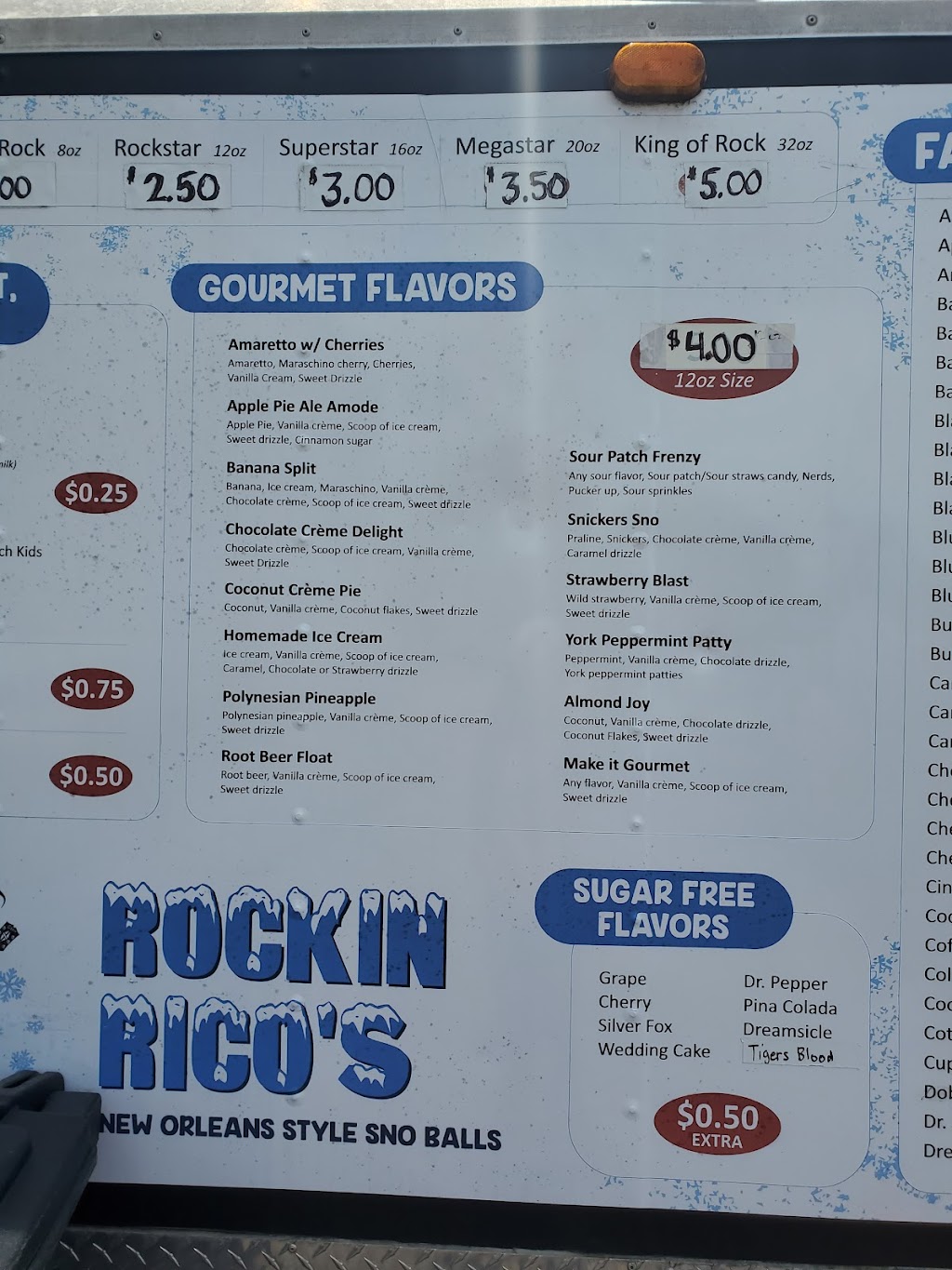 Rockin Ricos Gourmet Sno Balls | 1300 N Nelson Dr, Derby, KS 67037, USA | Phone: (316) 210-4464