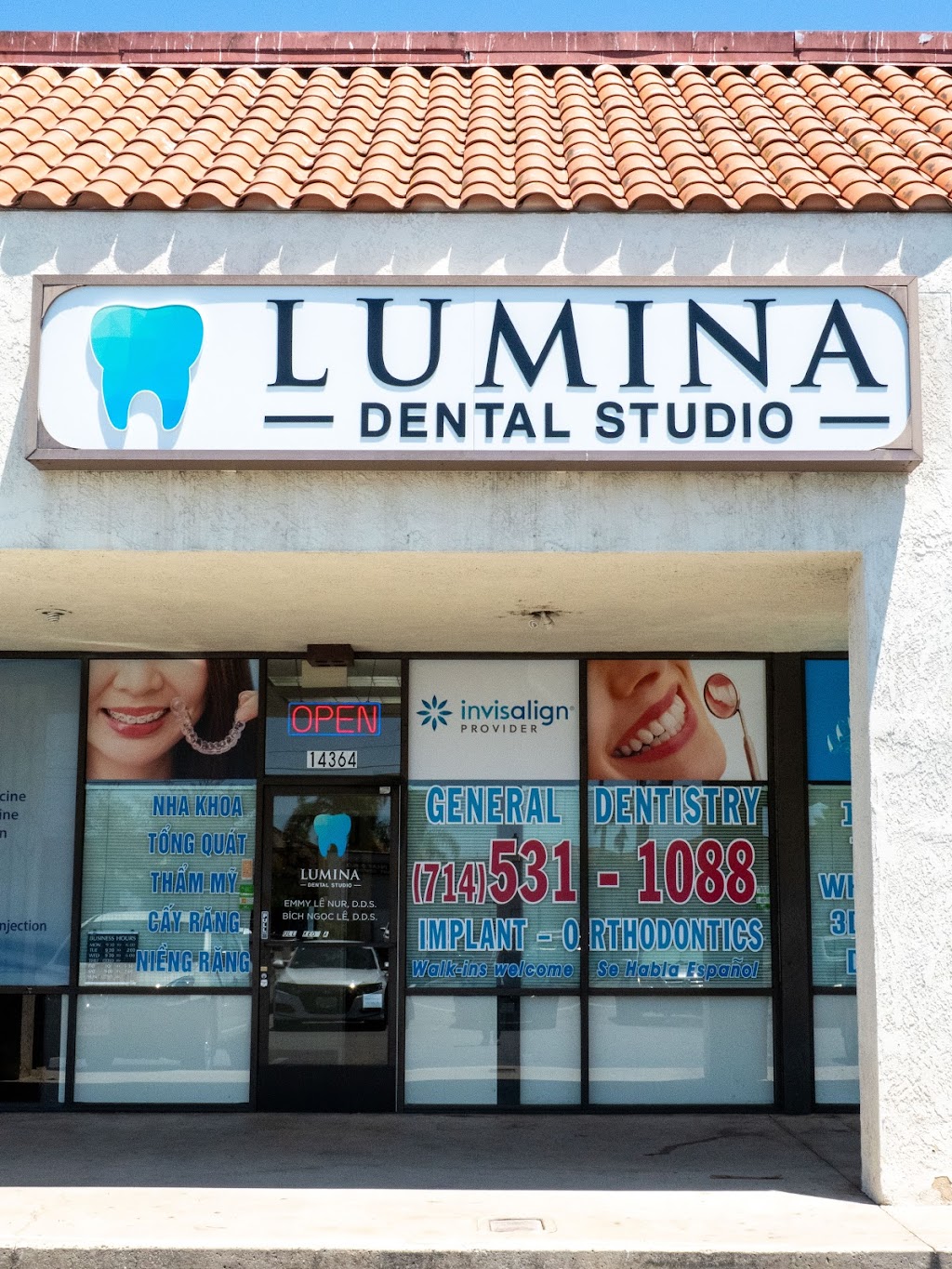 Lumina Dental Studio- Dr Emmy Le Nur DDS and Dr. Bich Le DDS | 14364 Brookhurst St, Garden Grove, CA 92843, USA | Phone: (714) 531-2577