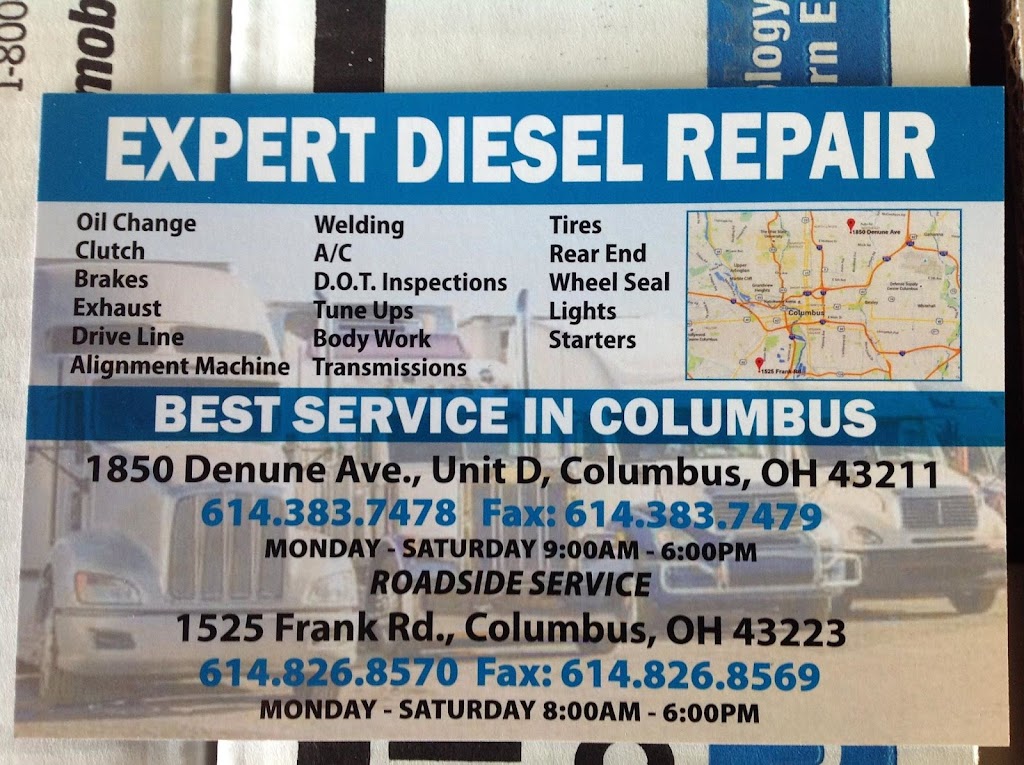 EXPERT DIESEL REPAIR | 1525 Frank Rd, Grove City, OH 43123, USA | Phone: (614) 815-3373