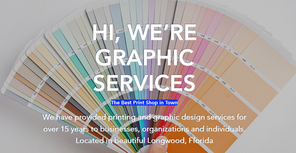 Graphic Services | 945 Longdale Ave, Longwood, FL 32750, USA | Phone: (407) 695-7672