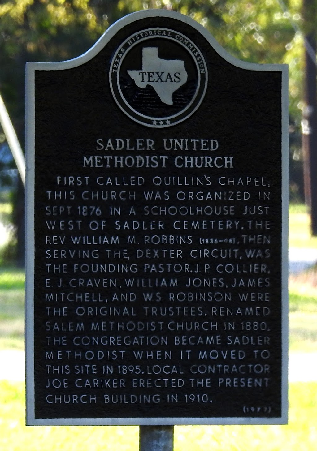 Sadler United Methodist Church | 101 Ram Ave, Sadler, TX 76264, USA | Phone: (903) 815-2661