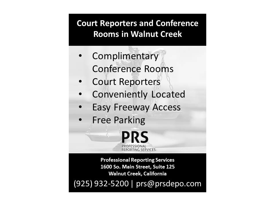 Professional Reporting Services, Inc | 1555 Botelho Dr #187, Walnut Creek, CA 94596, USA | Phone: (925) 932-5200