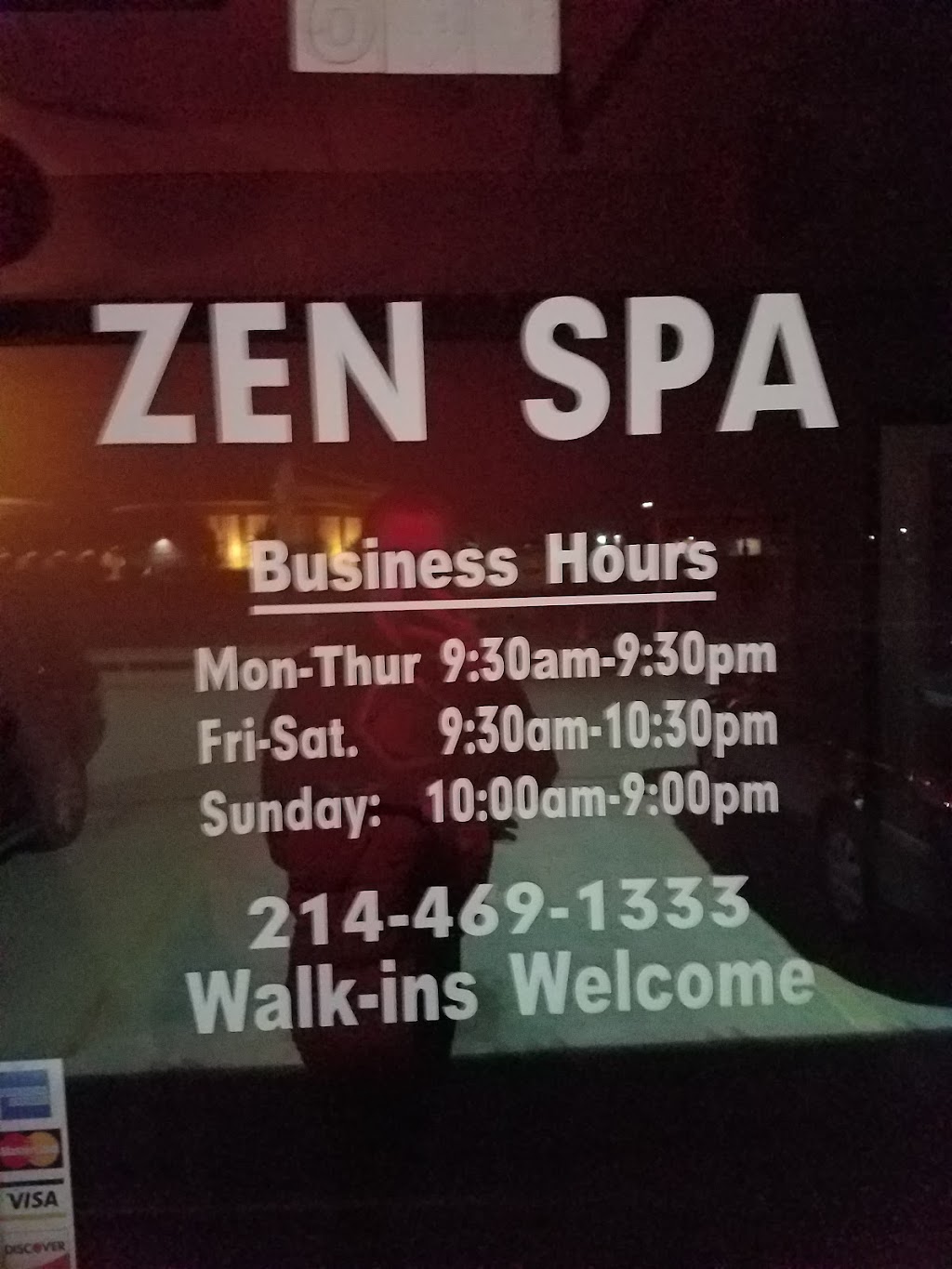 Zen Spa | 4181 Main St #600, The Colony, TX 75056, USA | Phone: (214) 469-1333