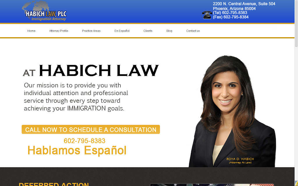 Habich Law, PLC | 2200 N Central Ave #104, Phoenix, AZ 85004, USA | Phone: (602) 795-8383