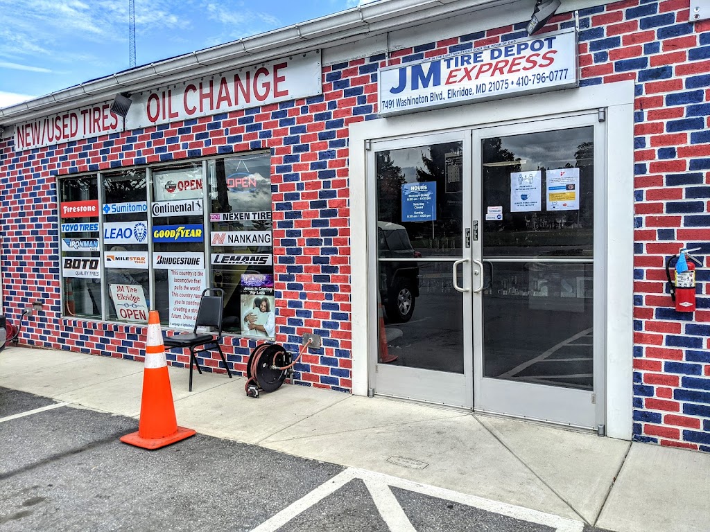 JM Tire Depot Express | 7491 Washington Blvd, Elkridge, MD 21075, USA | Phone: (410) 796-0777