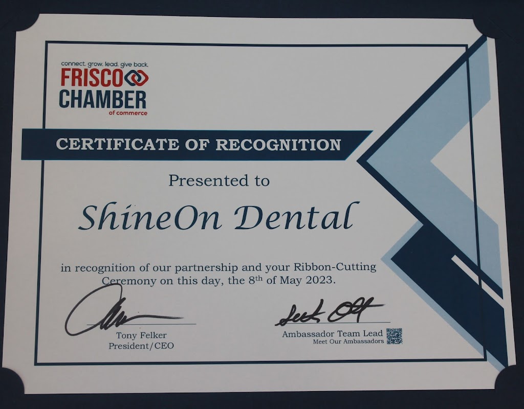 Shine On Dental | 2115 W University Dr Ste 210, Frisco, TX 75033, USA | Phone: (972) 893-3009