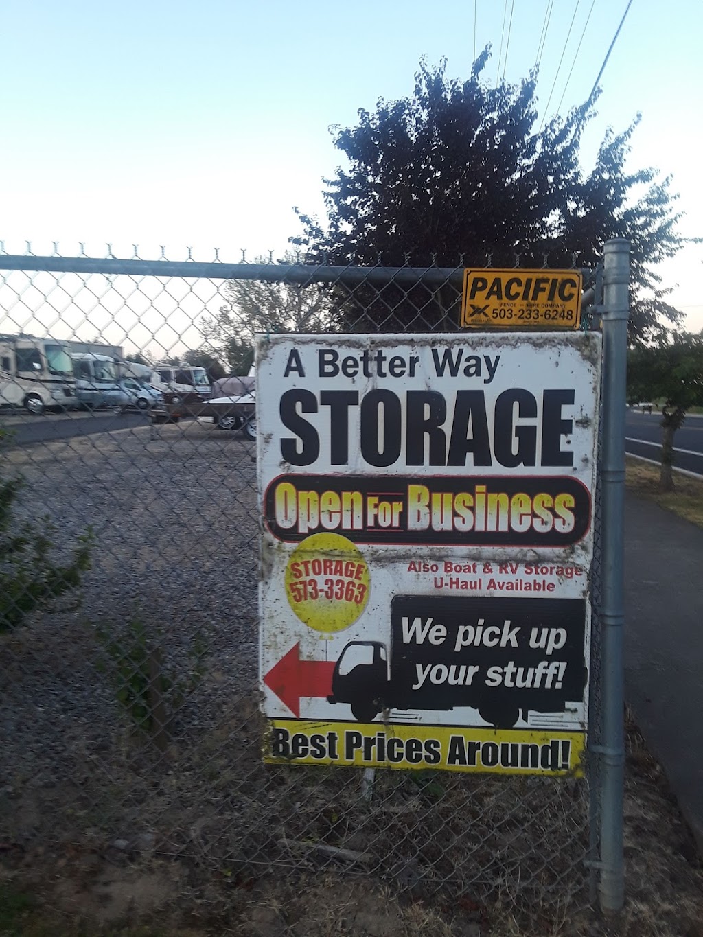 A Better Way Storage | 16519 NE 10th Ave, Ridgefield, WA 98642, USA | Phone: (360) 573-3363
