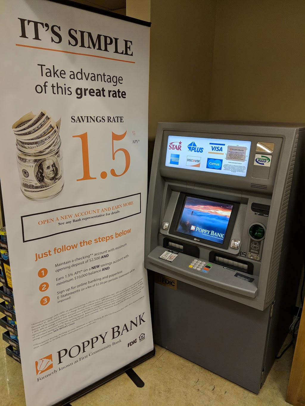 Poppy Bank | Inside Safeway, 555 E Calaveras Blvd, Milpitas, CA 95035, USA | Phone: (408) 708-7410