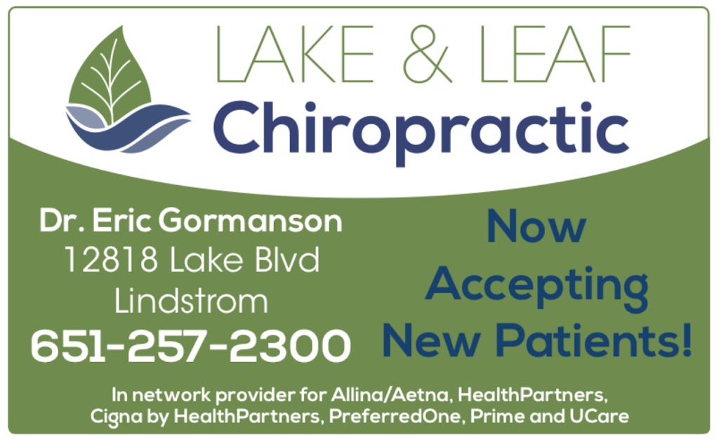 Lake and Leaf Chiropractic | 12818 Lake Blvd, Lindstrom, MN 55045, USA | Phone: (651) 257-2300