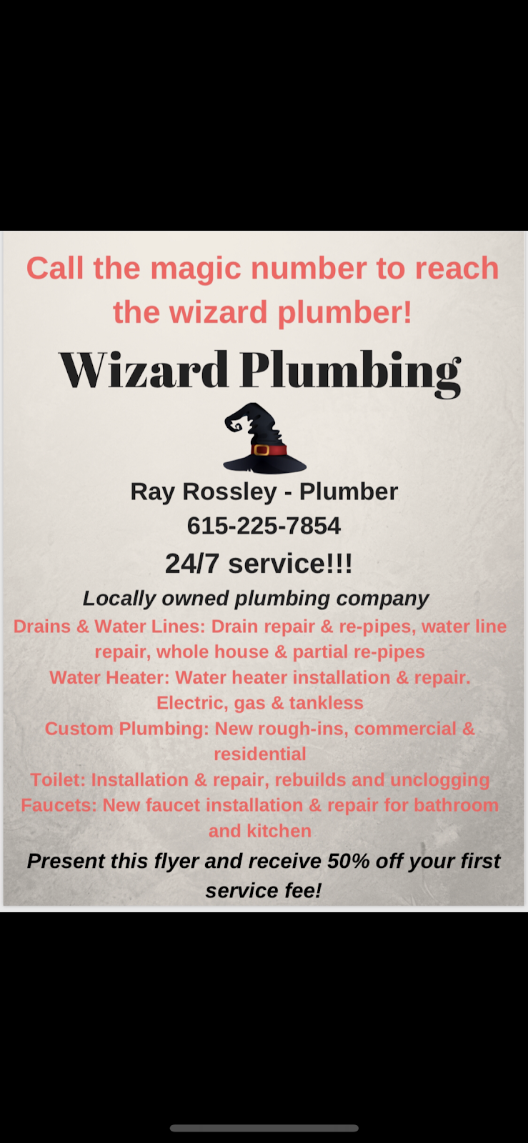 Wizard Plumbing | 1804 Kinsale Ave, Murfreesboro, TN 37128, USA | Phone: (615) 225-7854
