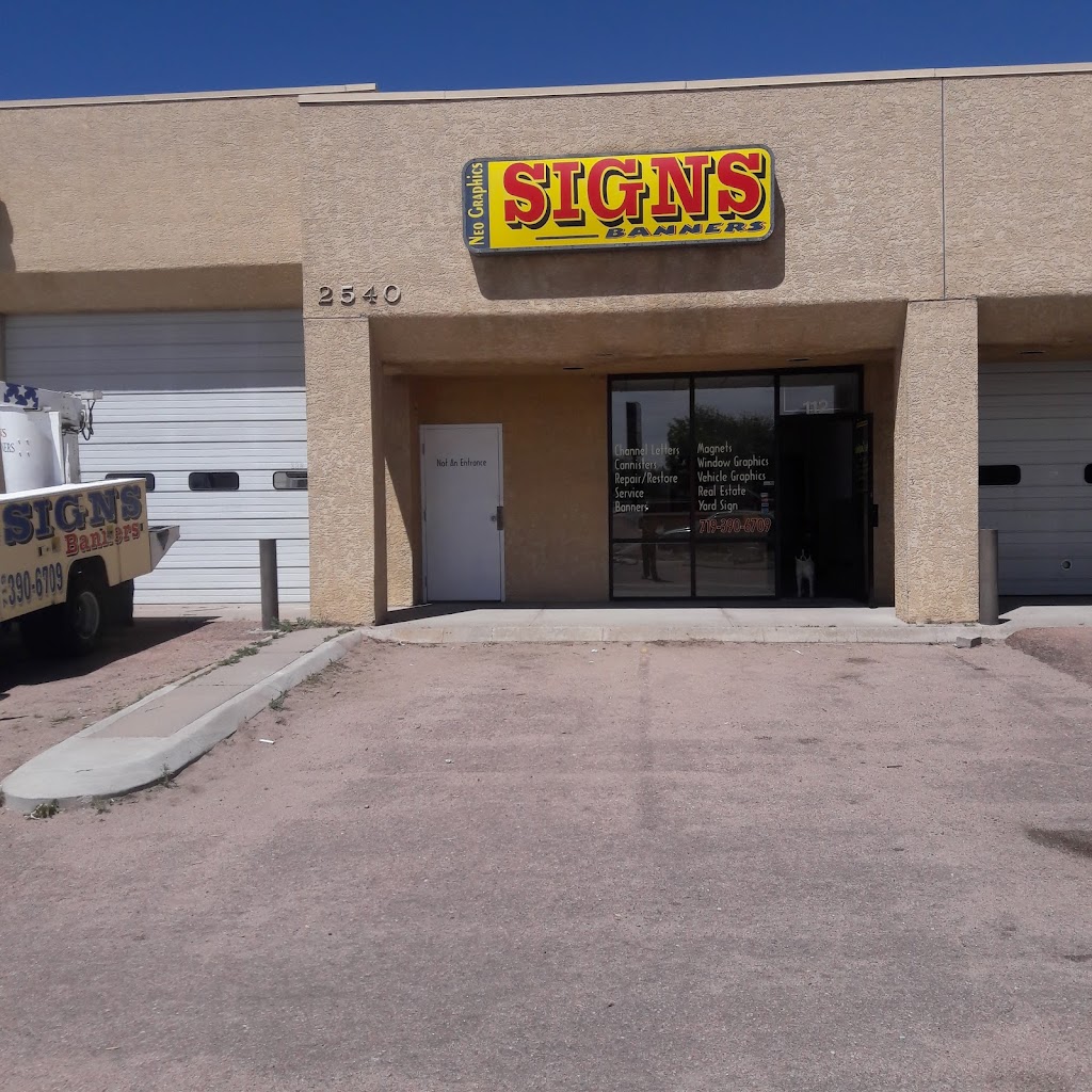 Neographics signs and banners for less | 2540 S Academy Blvd #112, Colorado Springs, CO 80916, USA | Phone: (719) 390-6709