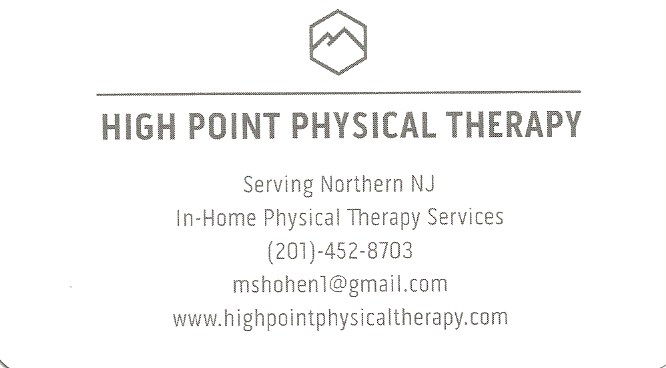 High Point Physical Therapy | 13 Ponderosa Trail, Sparta Township, NJ 07871, USA | Phone: (201) 452-8703