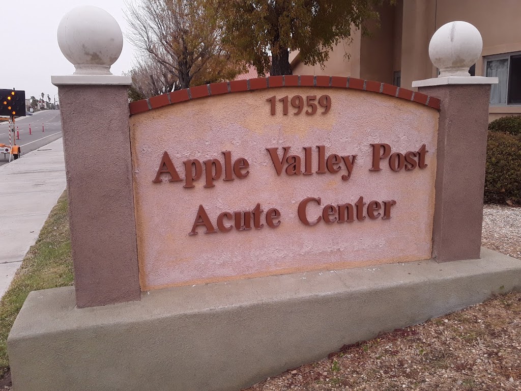 Apple Valley Post Acute Care Center | 11959 Apple Valley Rd, Apple Valley, CA 92308, USA | Phone: (760) 240-5051