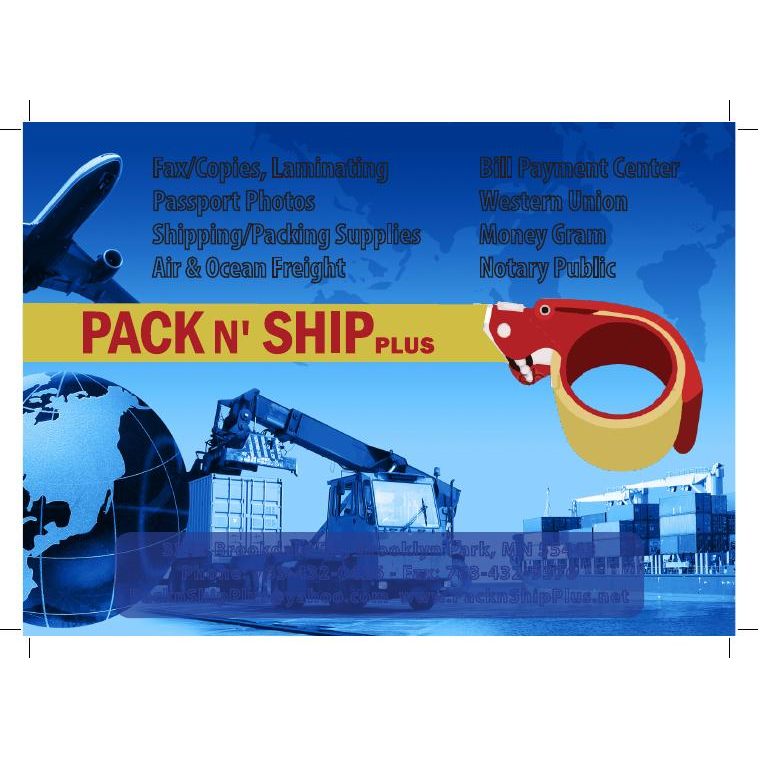 Pack N Ship Plus | 3320 Brookdale Dr N, Brooklyn Park, MN 55443, USA | Phone: (763) 432-0426