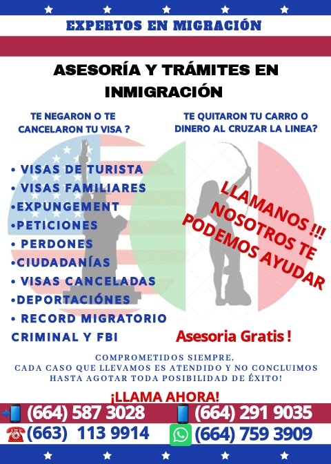 Asesoria y Tramites Migratorios Kass | Vista del Rey 2365, Otay Vista, Cañón del Padre, 22450 Tijuana, B.C., Mexico | Phone: 664 291 9035