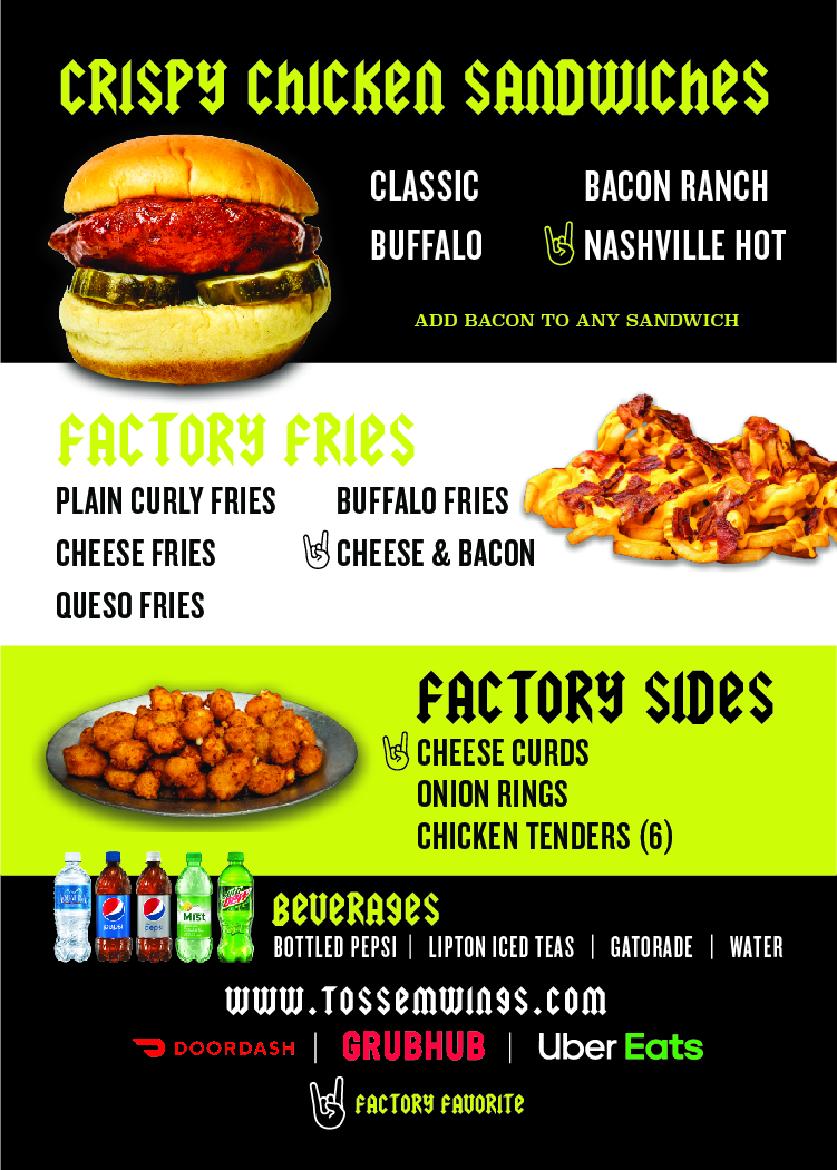 Toss Em Wing Factory | 233 E Main St, Manasquan, NJ 08736, USA | Phone: (732) 528-1500