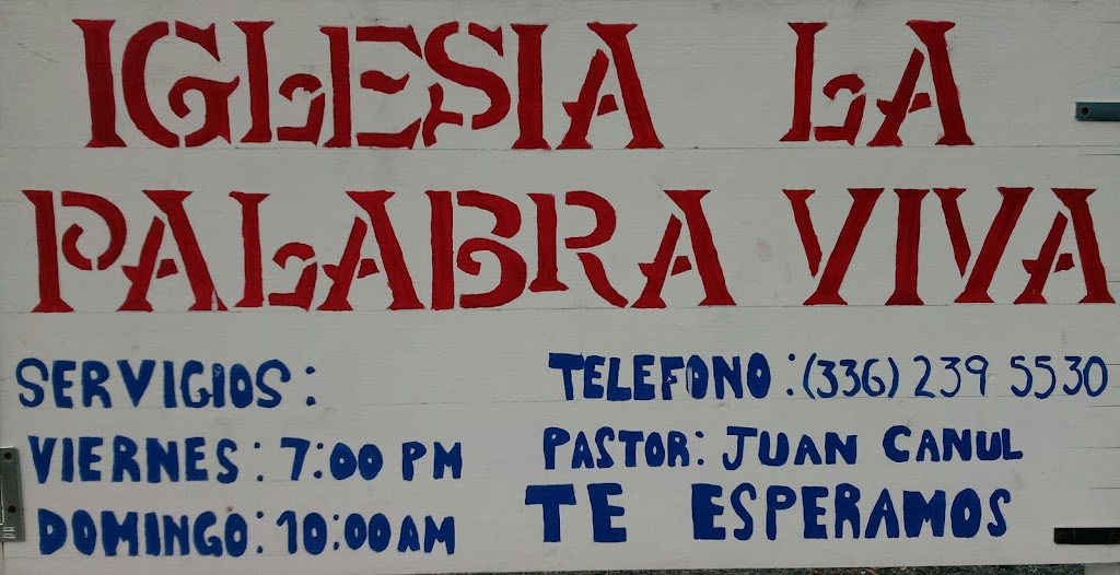 Iglesia La Palabra Viva | 414 N Main St, Troy, NC 27371, USA | Phone: (336) 484-1827