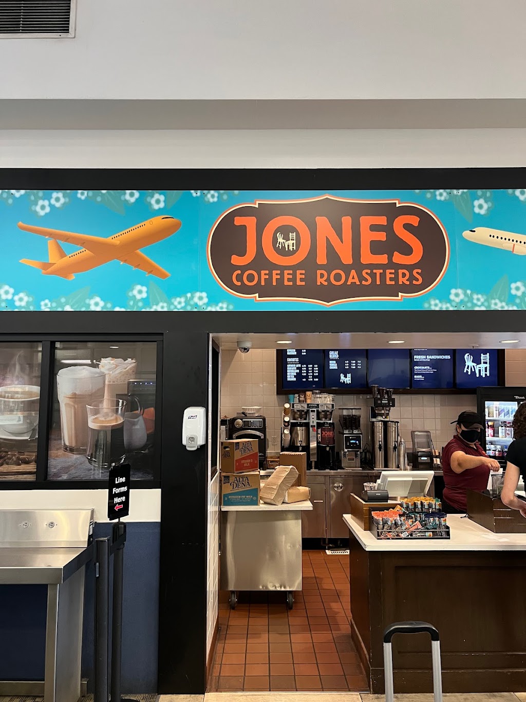 Jones Coffee Roasters | Hollywood Burbank Airport (BUR), Terminal, 2627 N Hollywood Way, Burbank, CA 91505 | Phone: (818) 840-8840