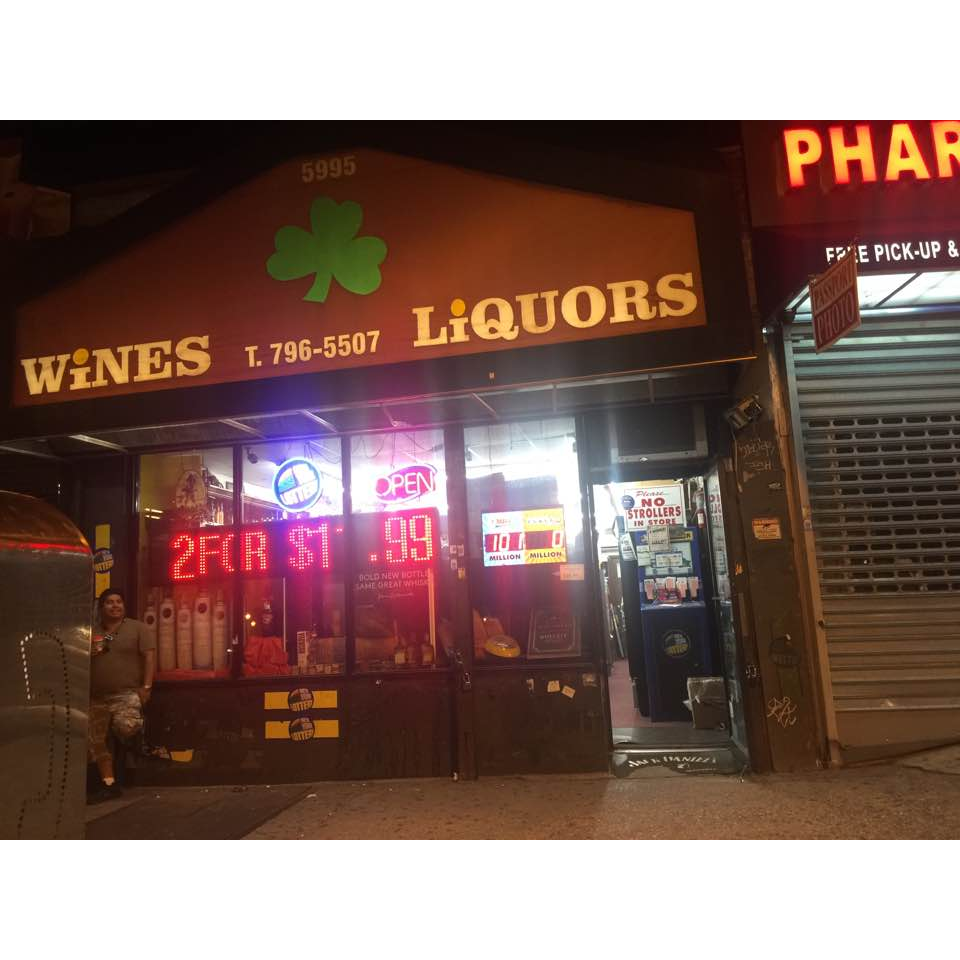 Shamrock Wines & Liquors | 5995 Broadway, Bronx, NY 10471, USA | Phone: (718) 796-5507
