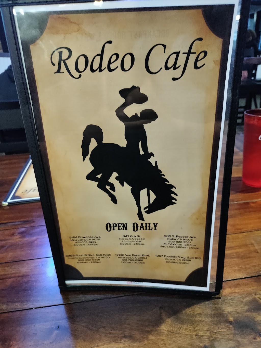 Rodeo Café | 17136 Van Buren Boulevard, Riverside, CA 92504 | Phone: (951) 780-0388