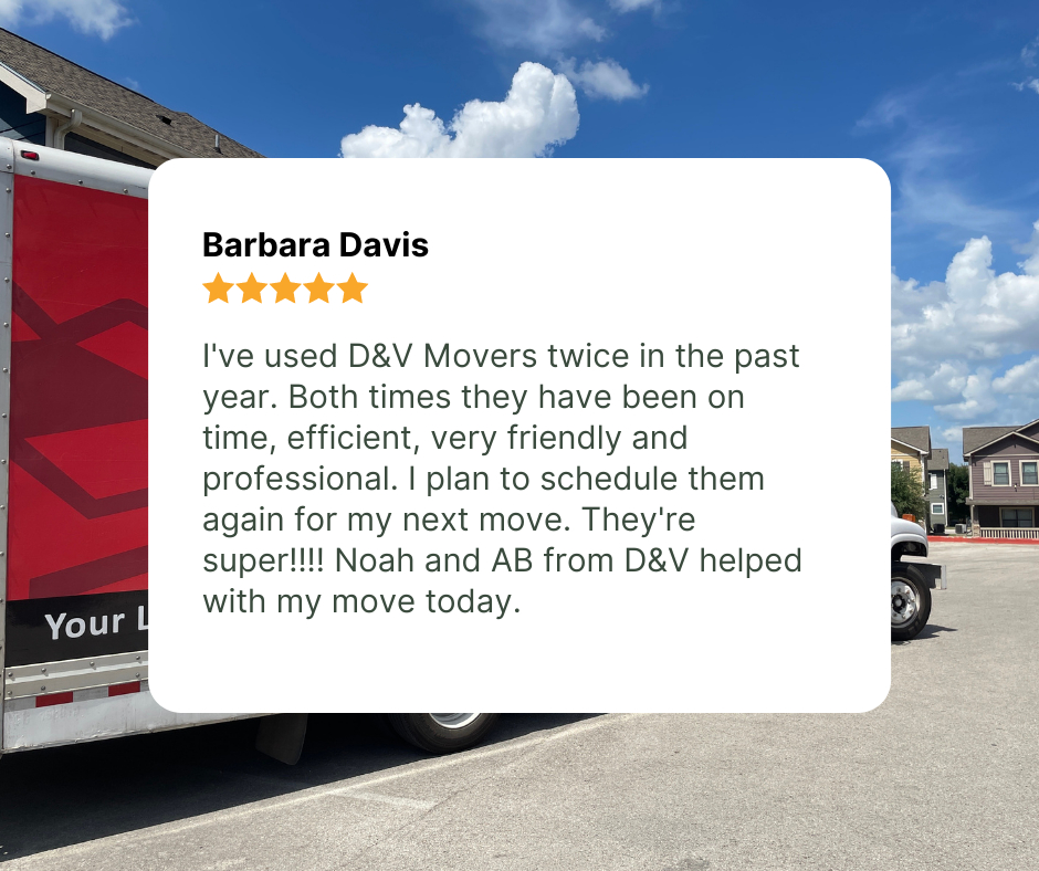 D&V Movers | 1900 Ranch Rd 12, San Marcos, TX 78666, USA | Phone: (512) 213-0039