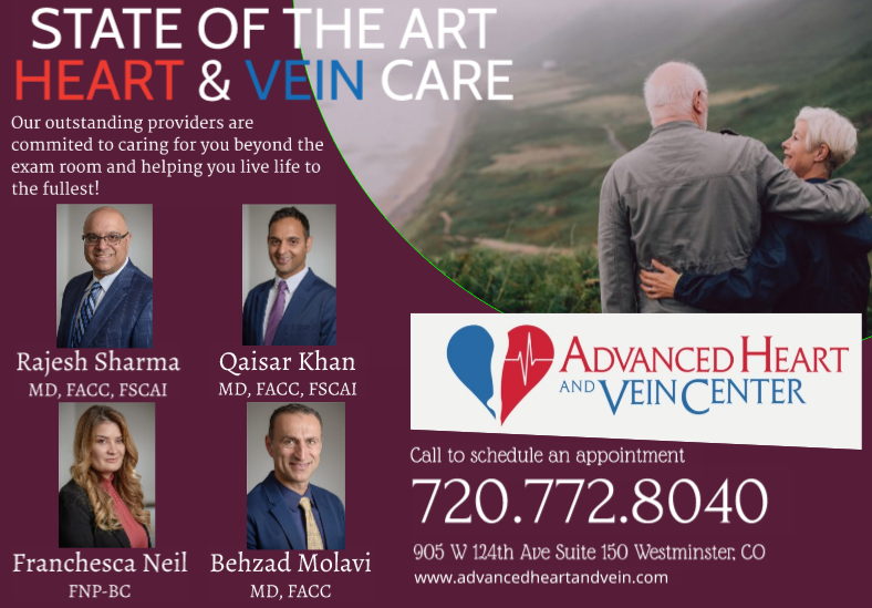Behzad Molavi, MD Advanced Heart and Vein Center | 905 W 124th Ave #150, Westminster, CO 80234, USA | Phone: (720) 772-8040