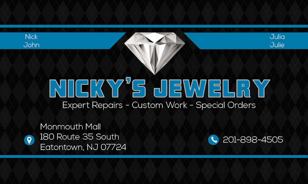 Nickys Jewelry & Repairs | 180 NJ-35, Eatontown, NJ 07724, USA | Phone: (201) 898-4505