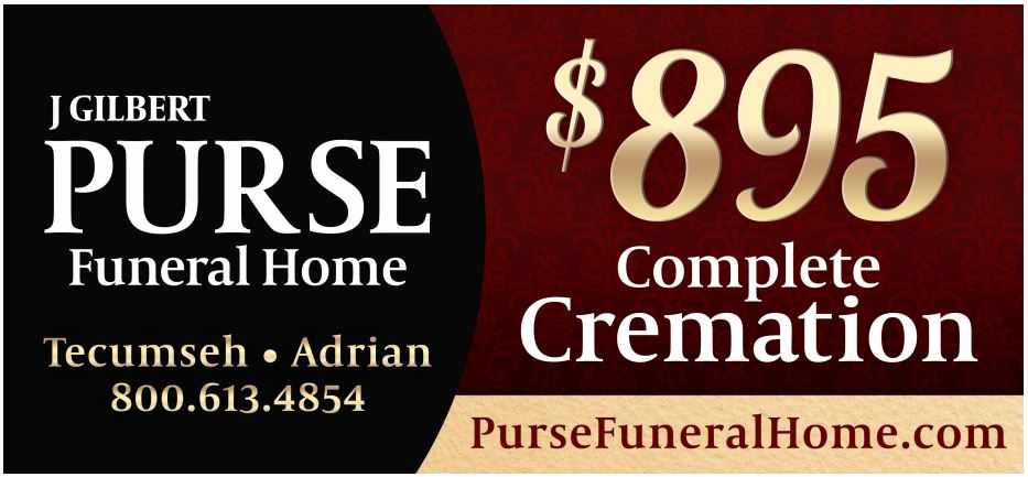 J Gilbert Purse Funeral Home | 2959 N Adrian Hwy, Adrian, MI 49221, USA | Phone: (517) 265-2300