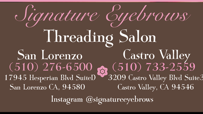 Signature Eyebrows #2 | 3209 Castro Valley Blvd #3, Castro Valley, CA 94546, USA | Phone: (510) 733-2559