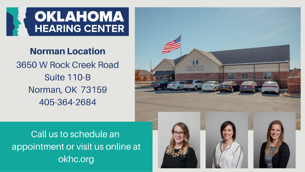 Oklahoma Hearing Center - Norman Office | 3650 W Rock Creek Rd, Norman, OK 73072, USA | Phone: (405) 364-2684