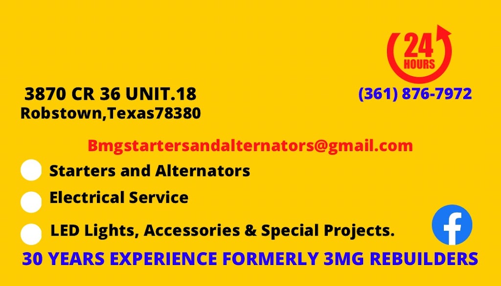 BMGStarters and Alternators | 3870 CR, Unit.18, Robstown, TX 78380, USA | Phone: (361) 387-9176