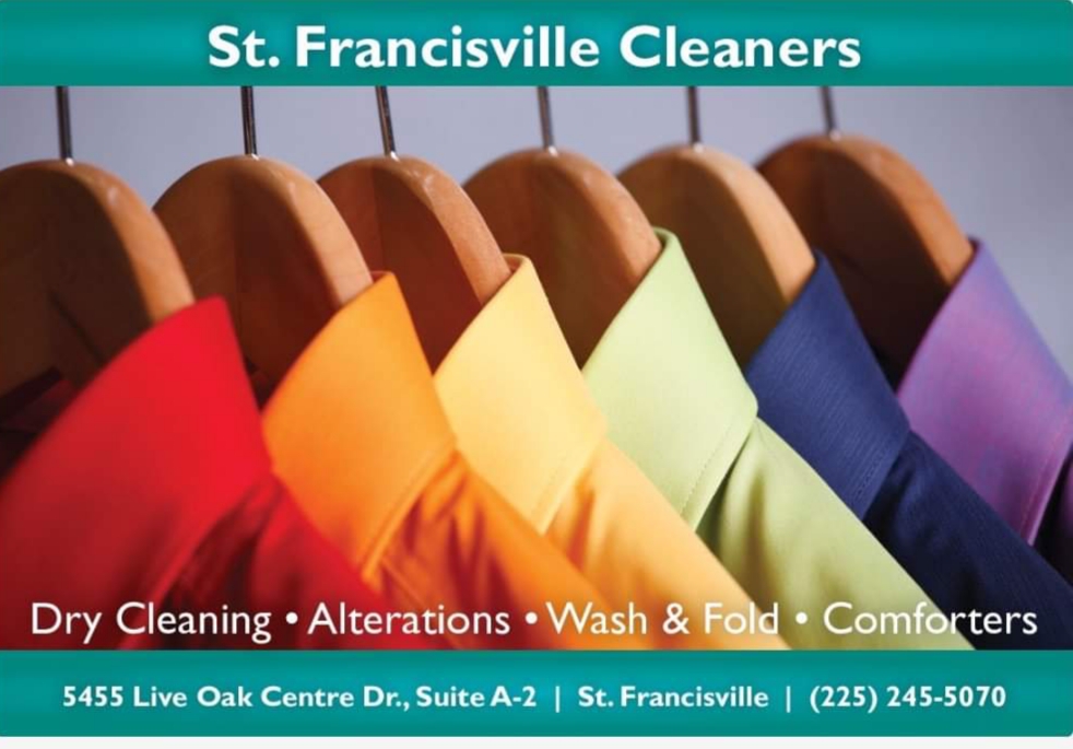 St.Francisville Cleaners | 5455 Live Oak Centre Suite 2-A, St Francisville, LA 70775, USA | Phone: (225) 245-5070