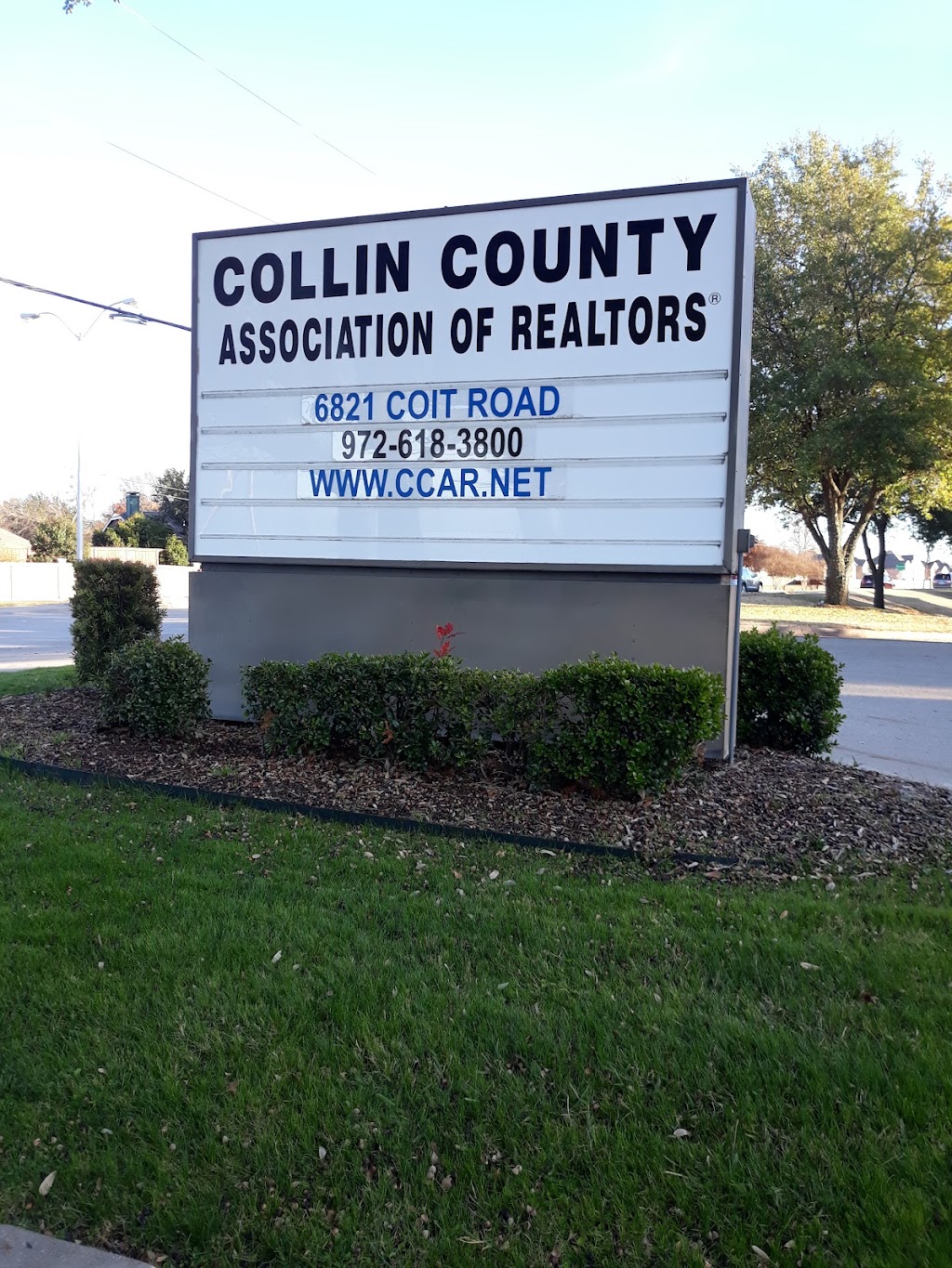 Collin County Area REALTORS® | 6821 Coit Rd, Plano, TX 75024, USA | Phone: (972) 618-3800