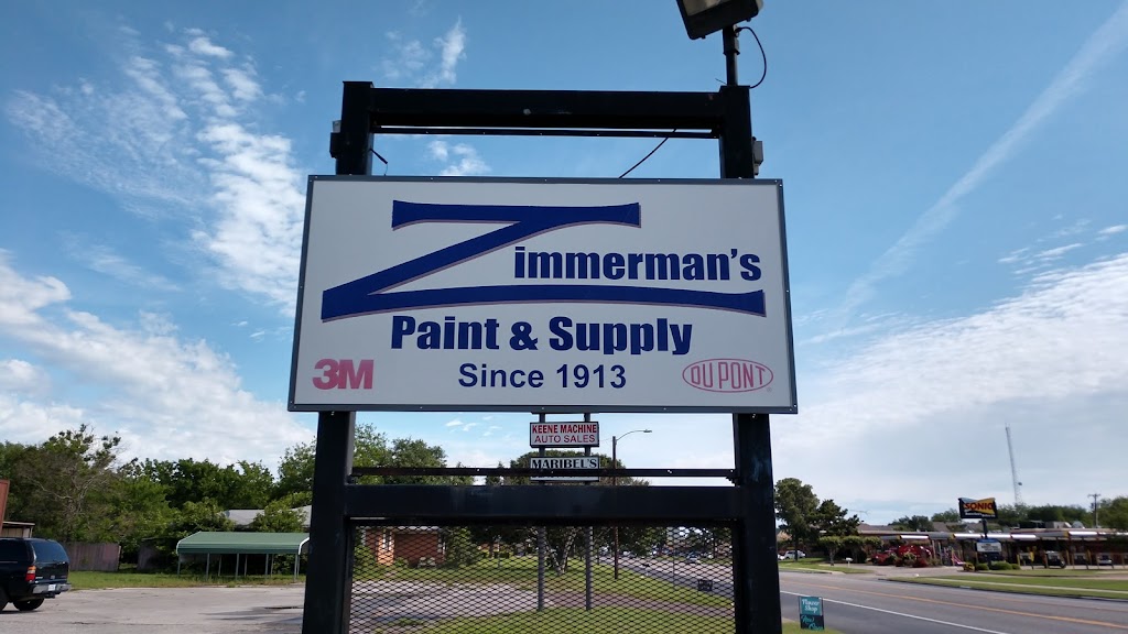 Zimmermans Paint & Supply | 316 S Old Betsy Rd, Keene, TX 76059, USA | Phone: (817) 645-2428