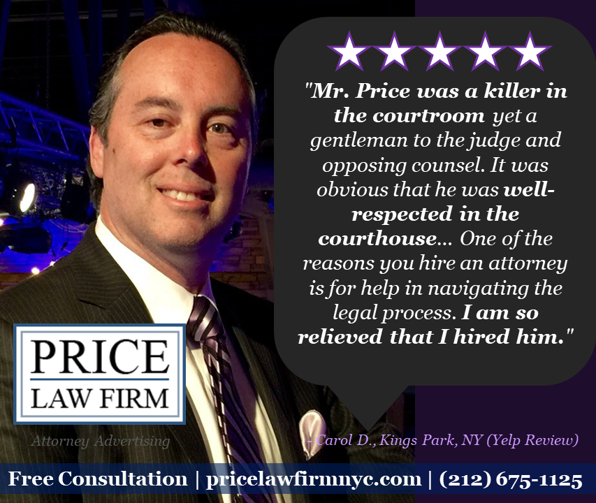 The Price Law Firm LLC | 2565 N Jerusalem Rd, East Meadow, NY 11554, USA | Phone: (212) 675-1125