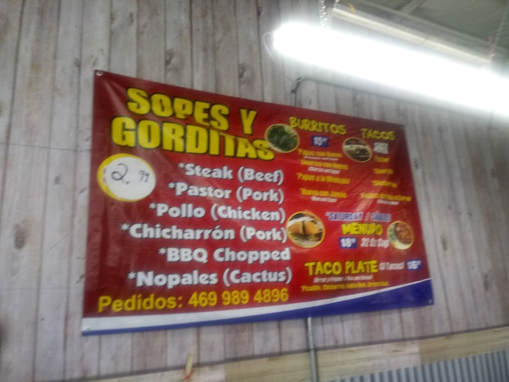 Sopes Y Gorditas | 2436 Sam Rayburn Hwy, Melissa, TX 75454, USA | Phone: (214) 856-5350