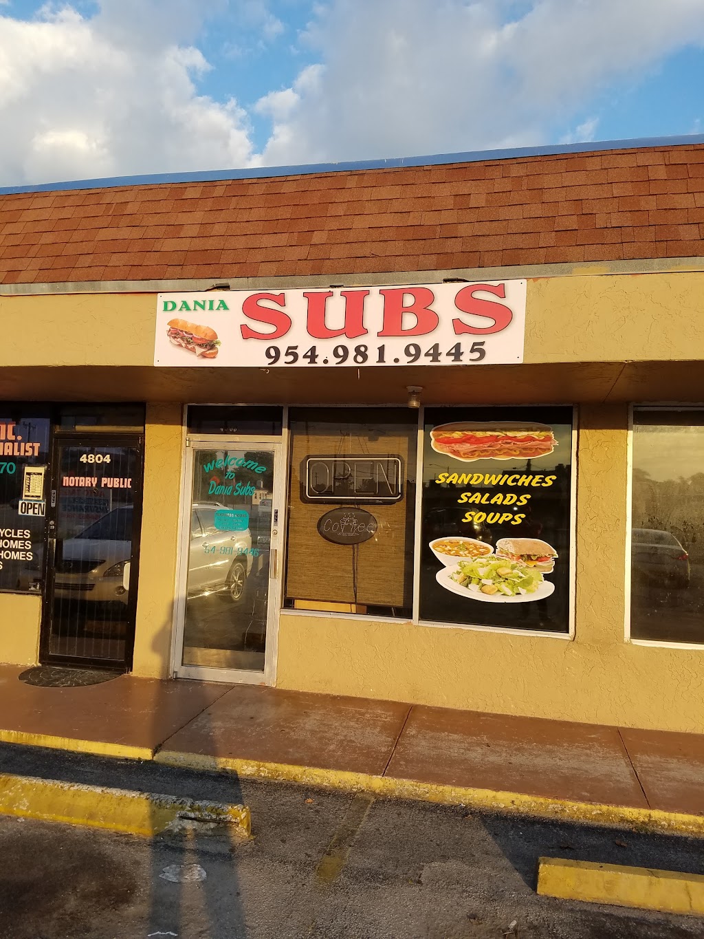 Dania Subs Shop | 4806 SW 28th Terrace, Fort Lauderdale, FL 33312, USA | Phone: (954) 981-9445