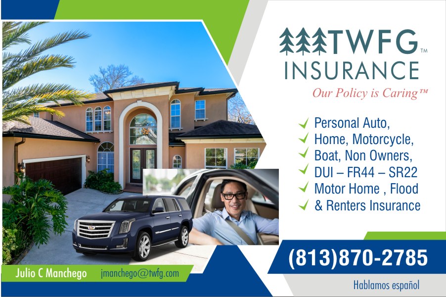 TWFG Insurance Services Tampa | 2108 W Busch Blvd, Tampa, FL 33612, USA | Phone: (813) 870-2785