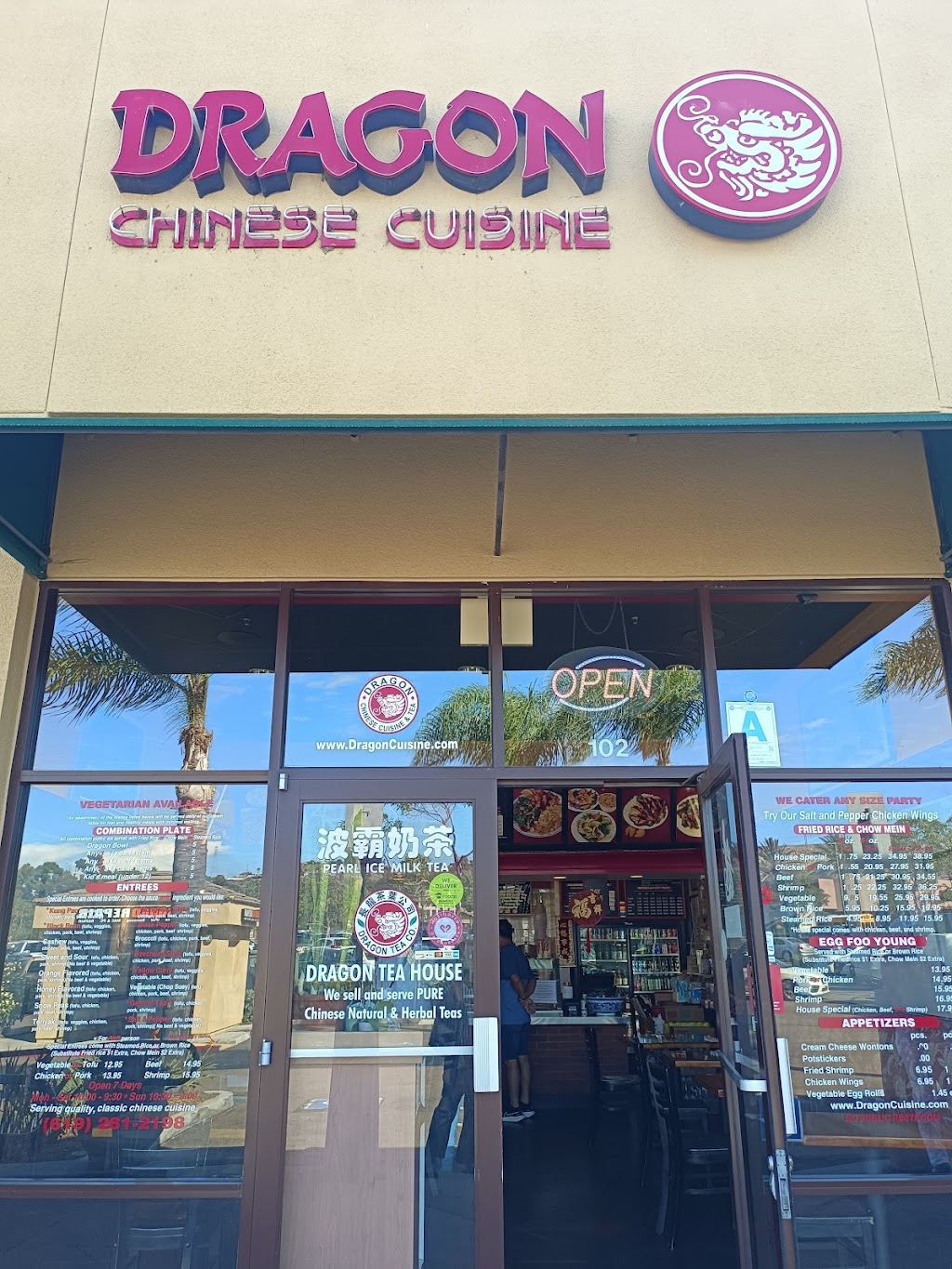 Dragon Chinese Cuisine | 2169 Fenton Pkwy UNIT 102, San Diego, CA 92108, USA | Phone: (619) 281-2198