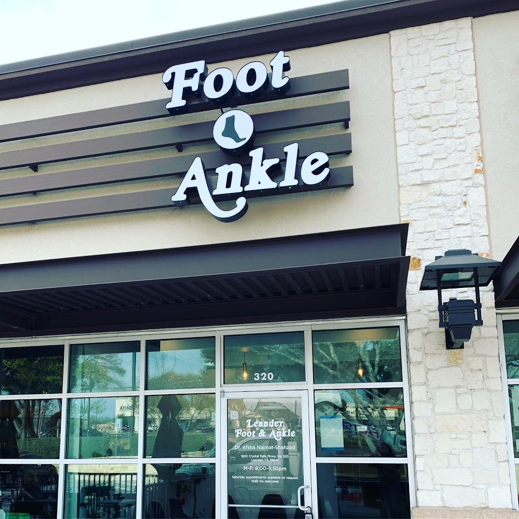 Leander Foot & Ankle: Afsha Naimat-Shahzad, DPM | 1820 Crystal Falls Pkwy Suite 320, Leander, TX 78641, USA | Phone: (512) 883-7135